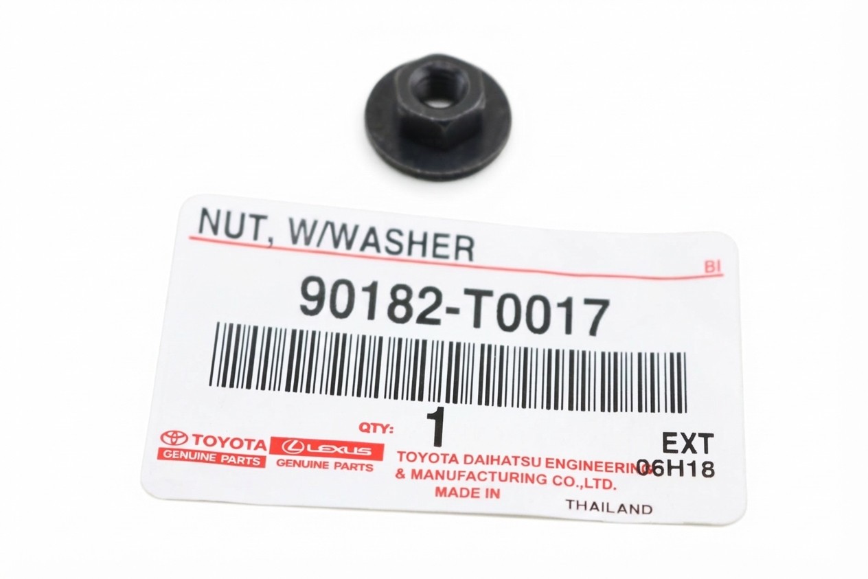 Nut w/Washer Fits Hilux Revo Diesel Fortuner KUN16 90182-T0017 Truck 2005-2015
