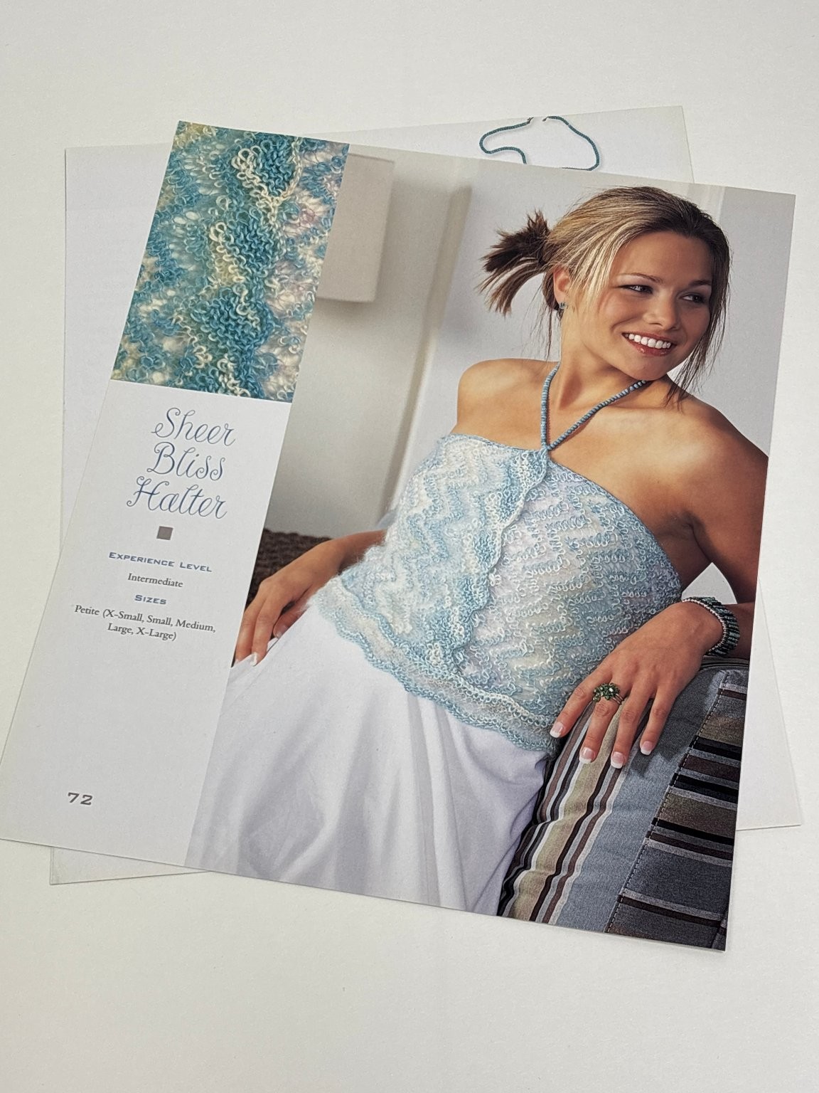 Sheer Bliss Halter Knitting Pattern Intermediate Sizes XS-XL Book Pages
