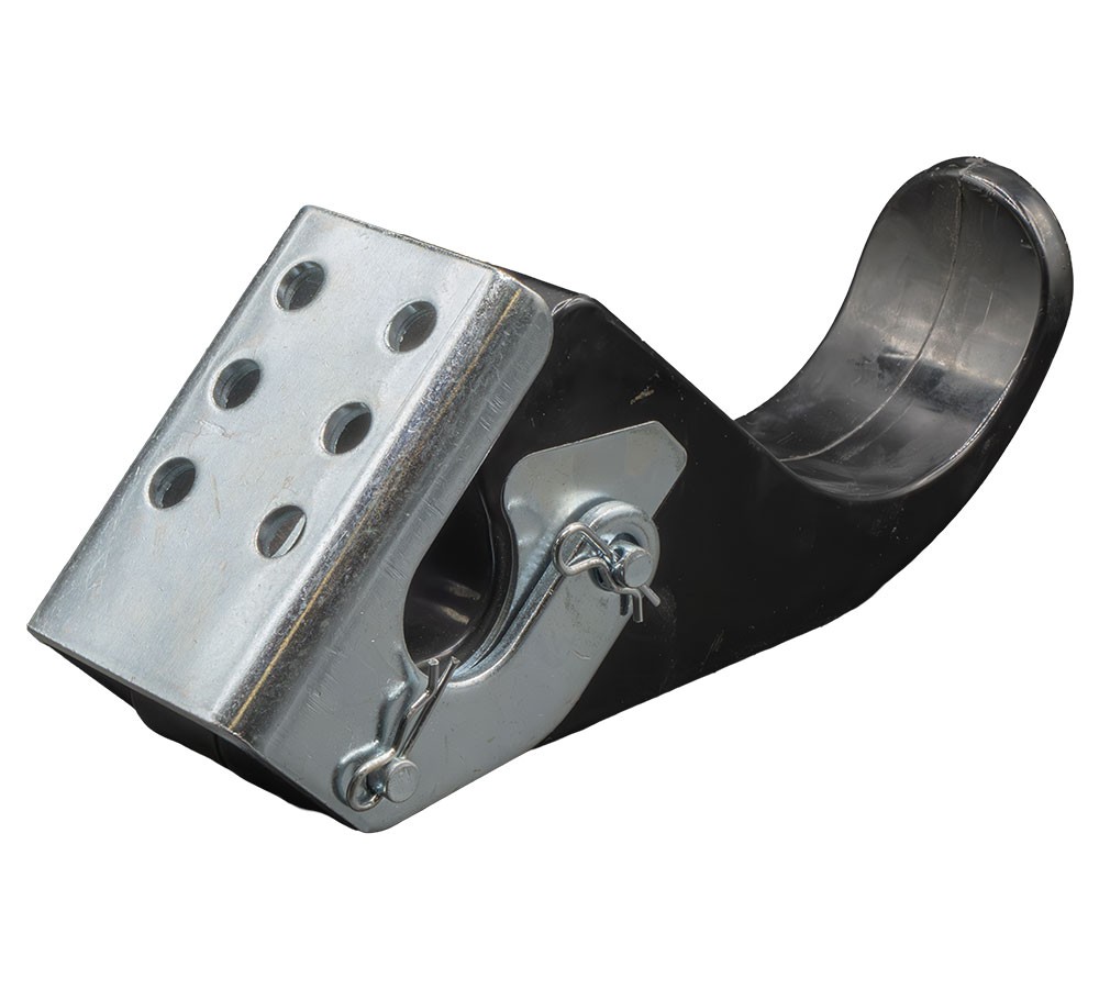 6" Rubber Upright Tarp Stop Kit w/ Easy Stop Bracket for Roll Tarp Systems