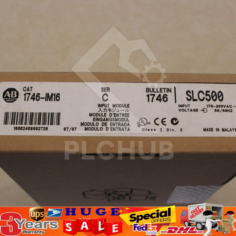 New Factory Sealed AB 1746-IM16 SLC500 PLC INPUT MODULE 1746IM16 US Free Tax