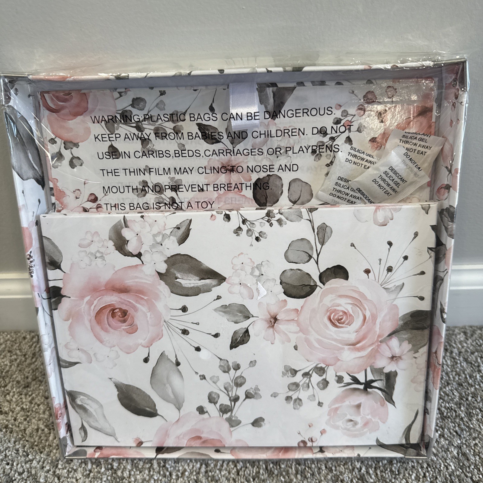 Floral Roses Box/storage With Lid 10.5 By 10.5” A92