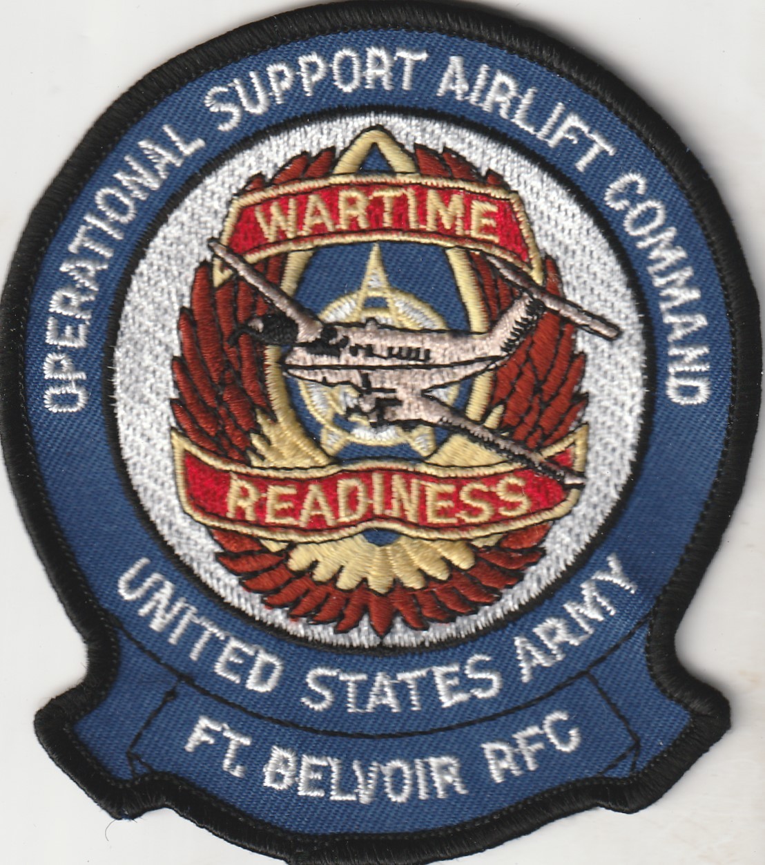 USAF air force Operational support Airlift Command FT. Belvoir RFC patch