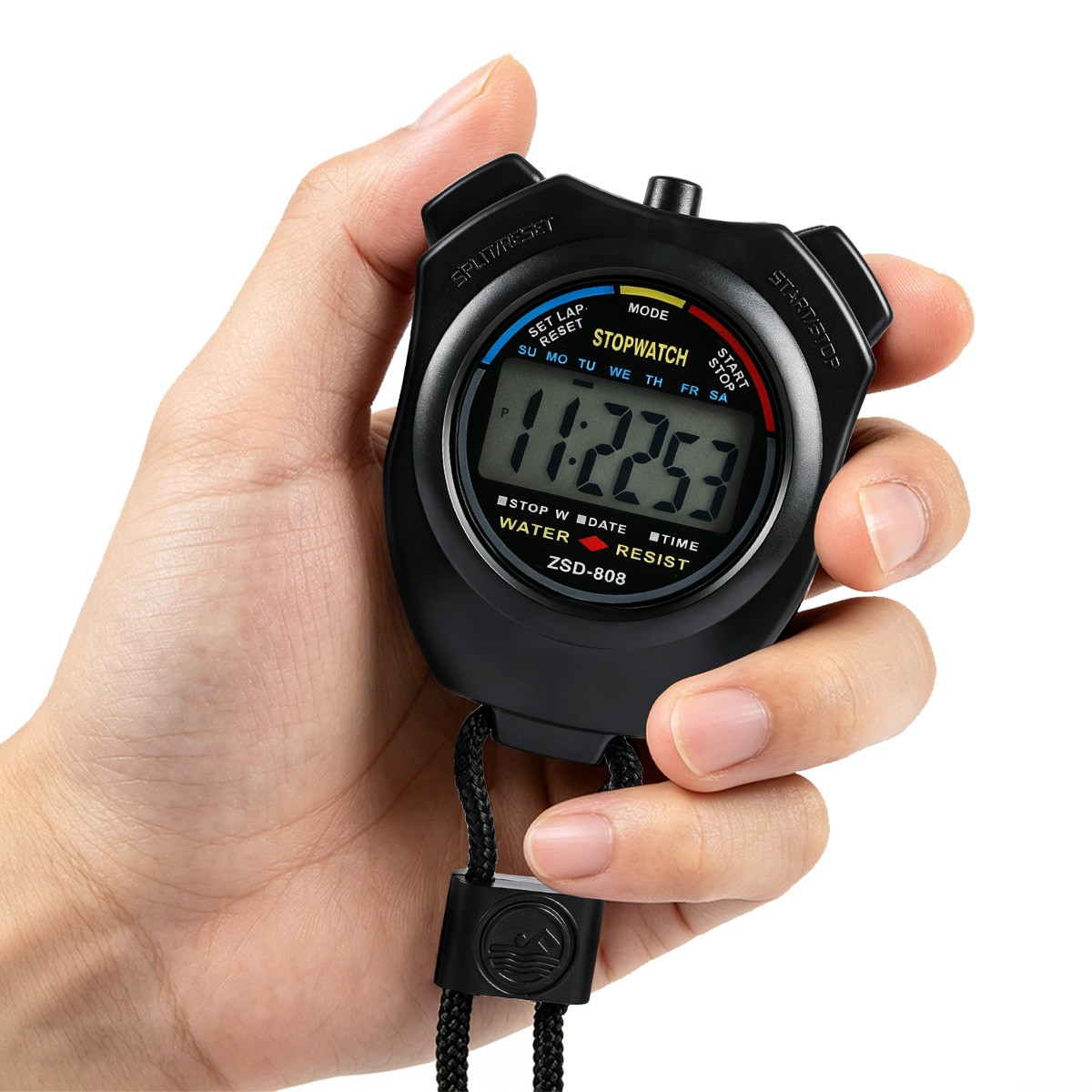 Stopwatch Digital LCD Sports Counter Timer Watch Handheld Countdown Stop Timer