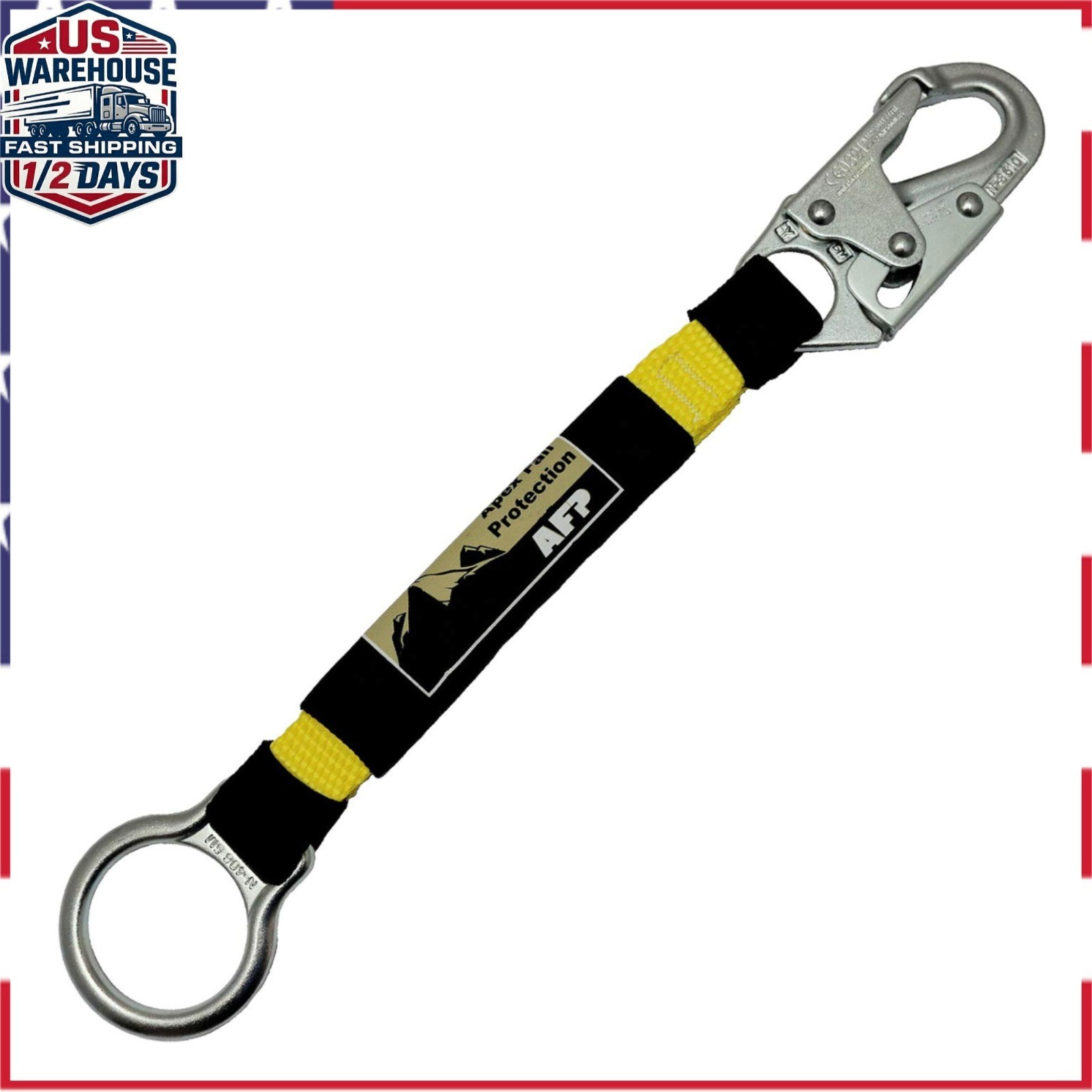 AFP Heavy-Duty 18" D-Ring Extender Fall Protection OSHA Compliant