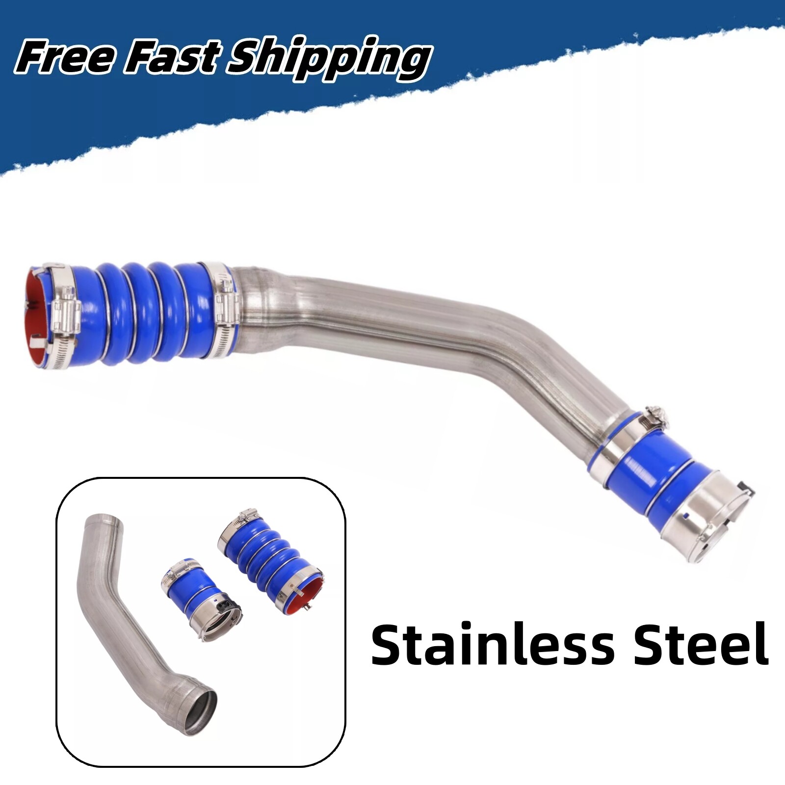 For Ford F250 F350 Super Duty 6.7L 11-24 Diesel Turbo Intercooler Pipe Hot Side