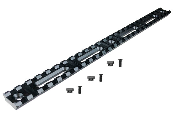 Aluminum M-Lok Compatible Rail, 10" Long with 25 Slots, MA25SML
