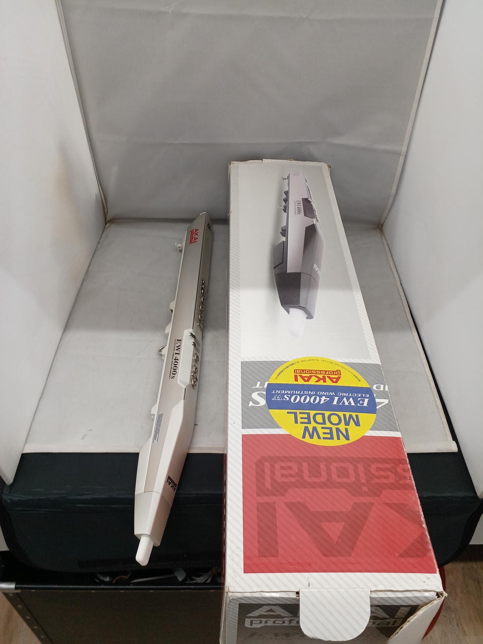 AKAI EWI4000S Electronic Wind Synthesizer w/ Box Manual Tested Working Japan