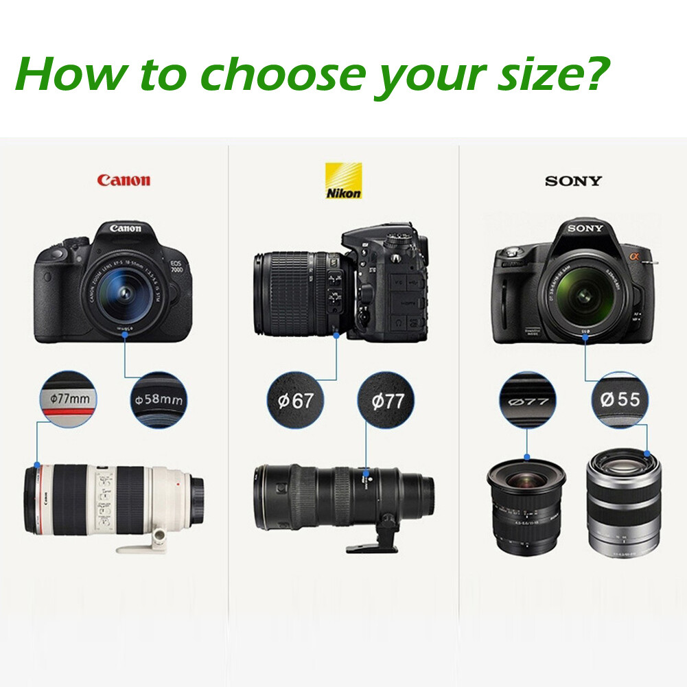 Universal Camera Snap-on Front Lens Cap cover For Canon EOS 58mm