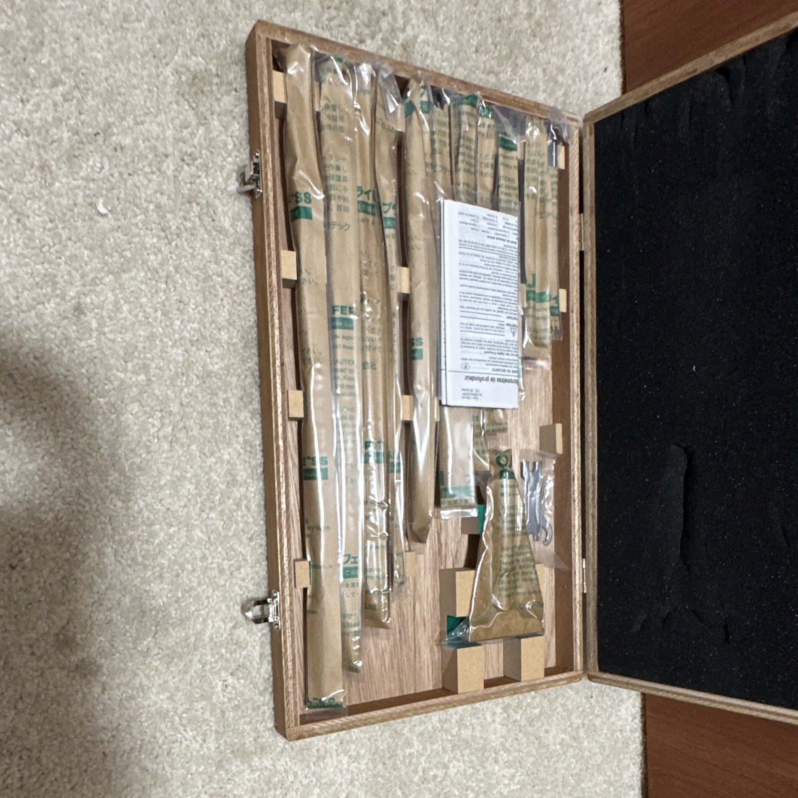 Mitutoyo Mechanical Depth Micrometer with Interchangeable Rod Type/Wooden Case