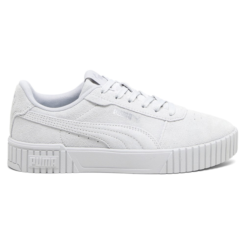 PUMA Carina 2.0 Suede Lace Up  Womens Grey Sneakers Casual Shoes 39494202