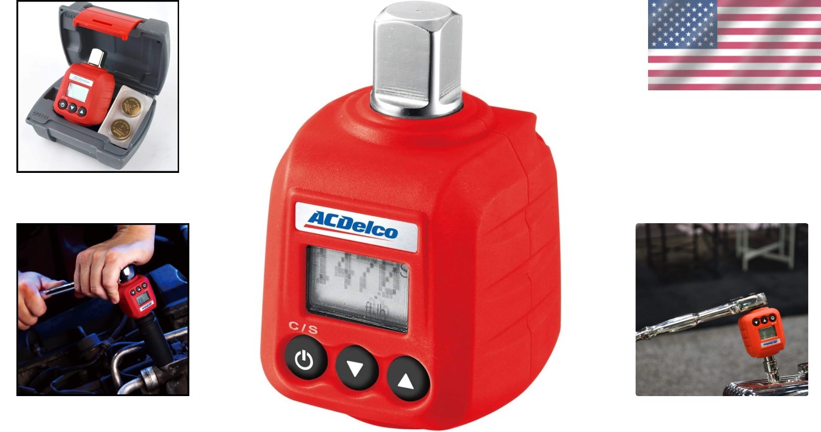Heavy Duty ACDelco Digital Torque Adapter - Dual Size & LED Notification