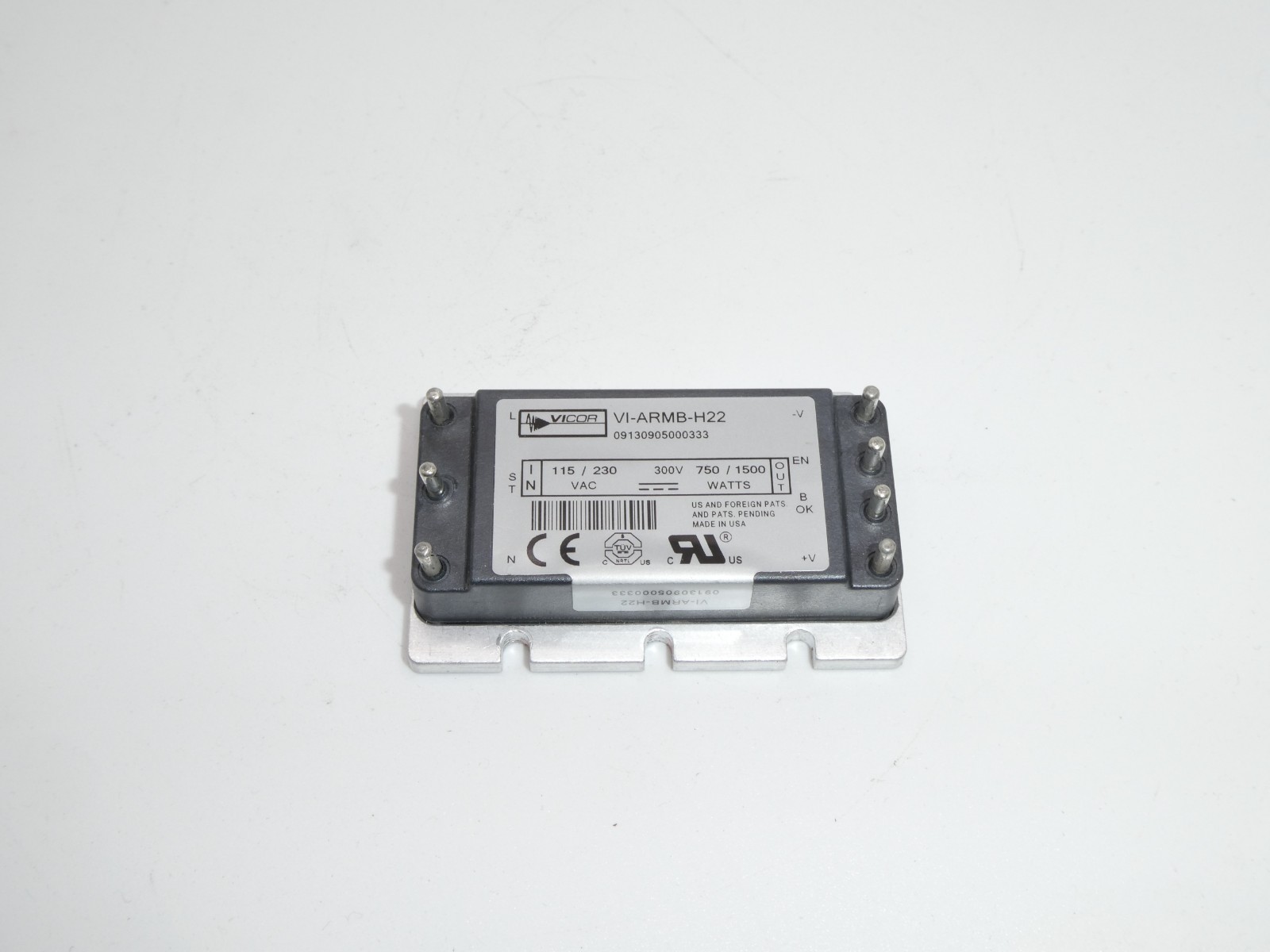 Vicor VI-ARMB-H22 Autoranging Rectifier 90V to 132V/180V to 264V 200V to 370V