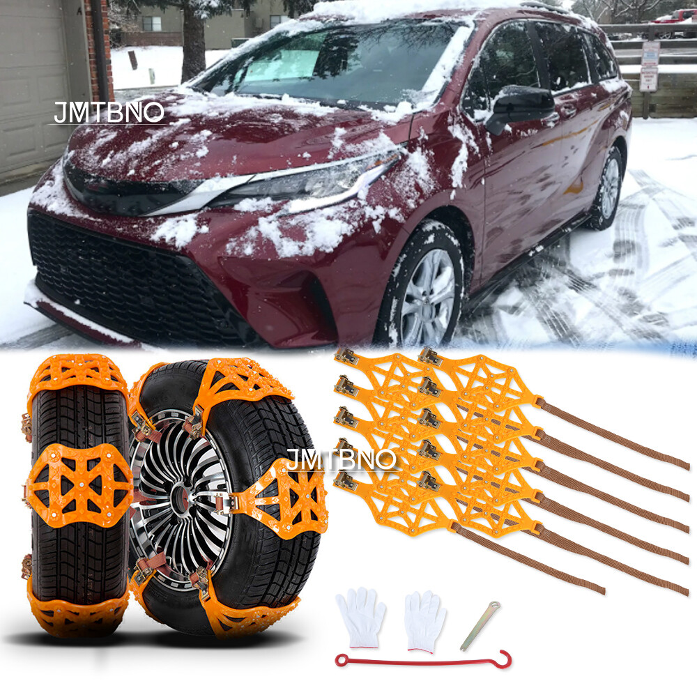 10PCS Universal Winter Snow Mud Anti-skid Tire Chains Tendon for Toyota Sienna