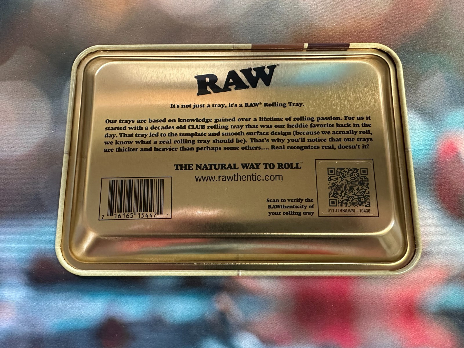 RAW "MINI" TRAY Vintage Style Metal Small Rolling Tray 7x5~AUTHENTIC NEW RELEASE