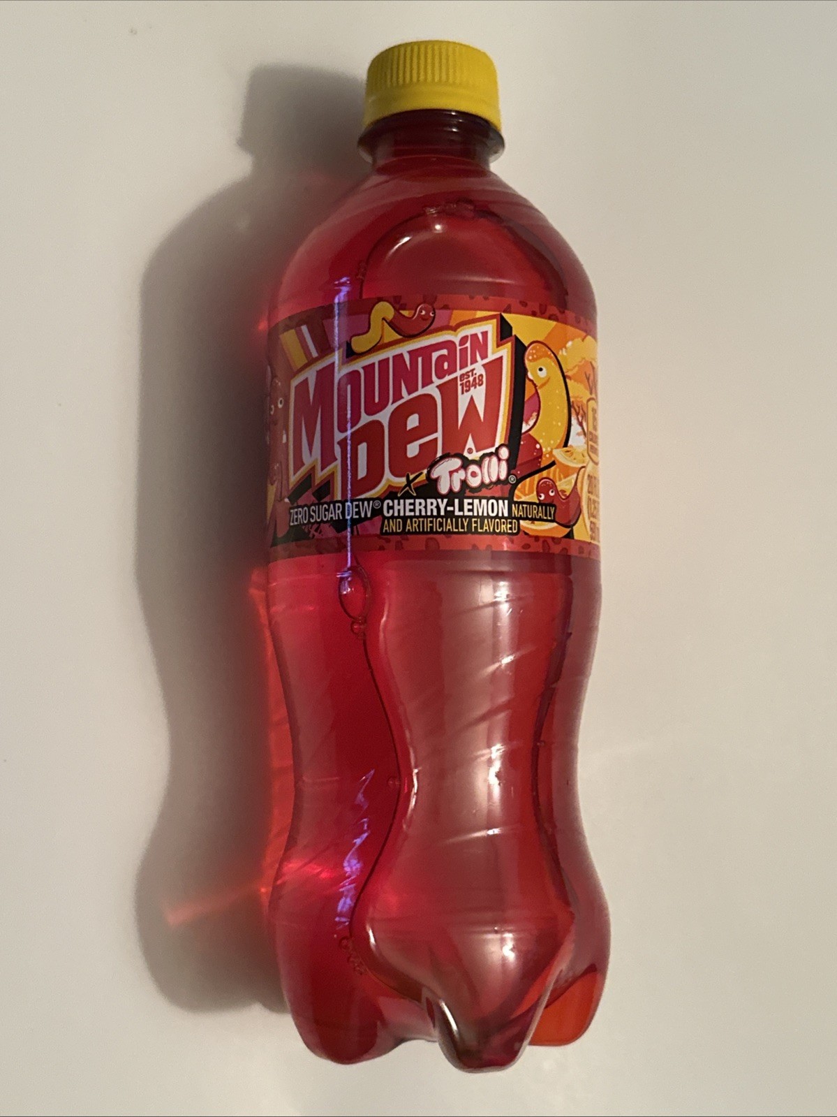 Trolli Gummy Worm Mountain Dew 20oz Zero Sugar