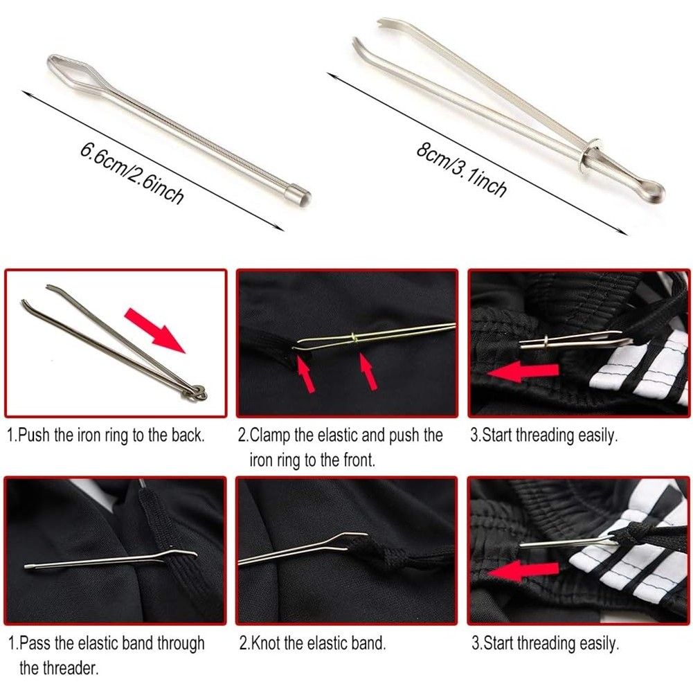 Drawstring Threader Replacement Set Sewing Turn Fabric Threader Tools for6207