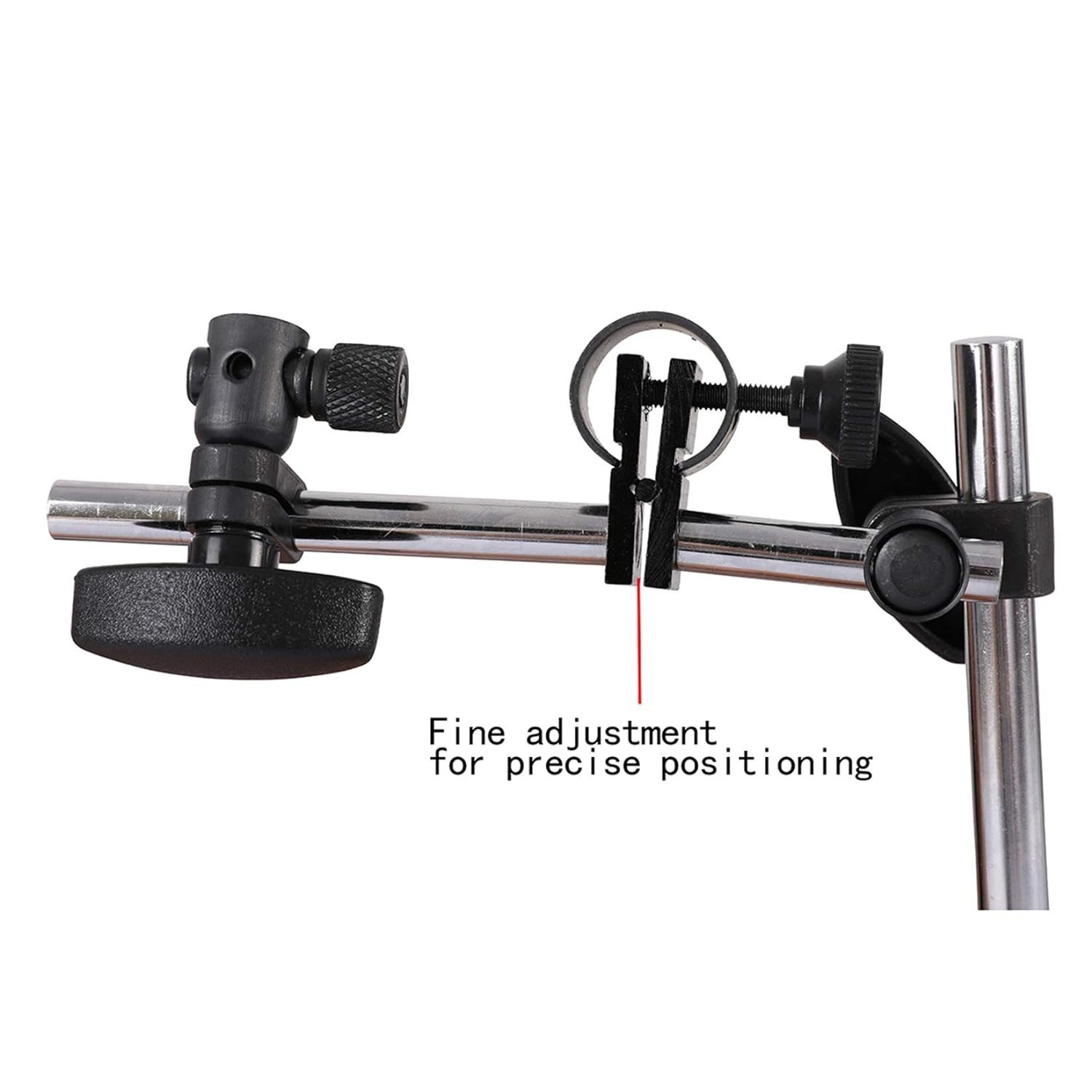 Dial Indicator with Magnetic Base Holder Fine Adjustable Long Arm 0-1" Magnet...