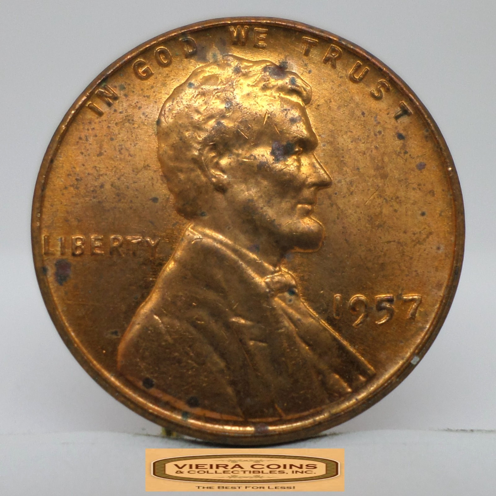 1957 Lincoln Wheat Cent, High Grade - #C51248NQ