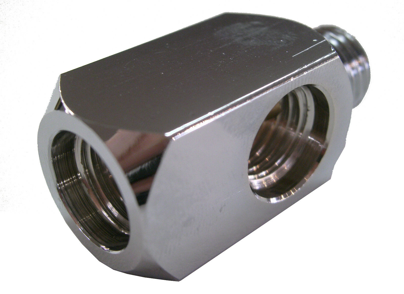 Adapter Splitter Block 7/16” Male x 7/16 Female x2 HP Hose Scuba Diving S137
