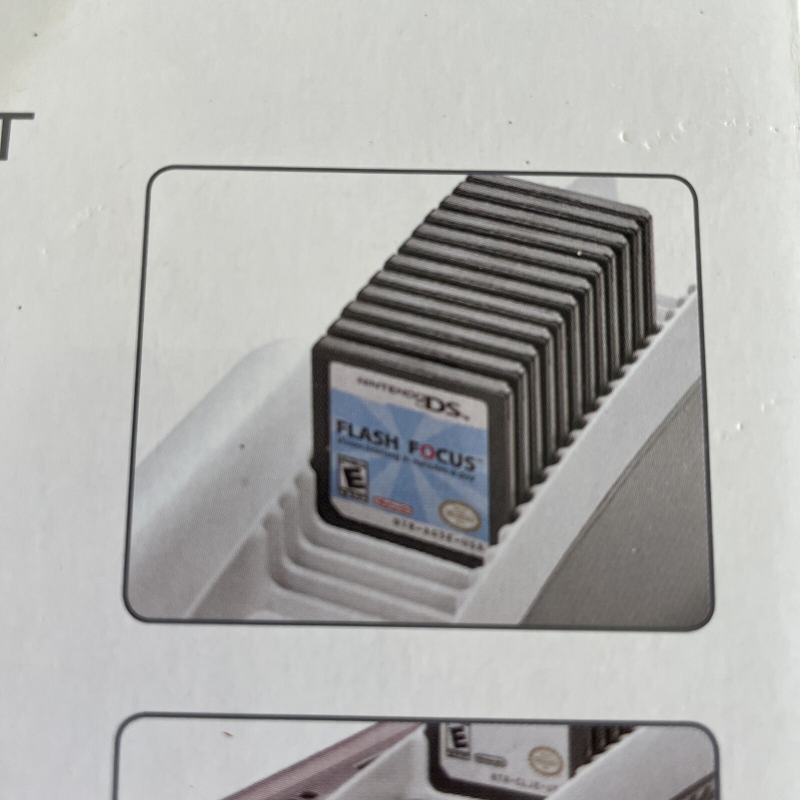 White Nintendo DS Storage Tray Element Level Up Accommodates all Models (ST)