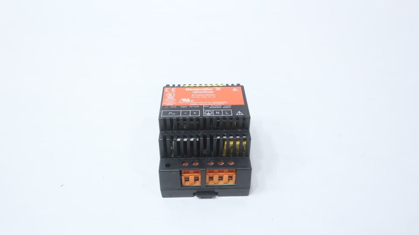 Weidmuller 8754970000 Power Supply 4a Amp 12v-dc 48w 100-240v-ac