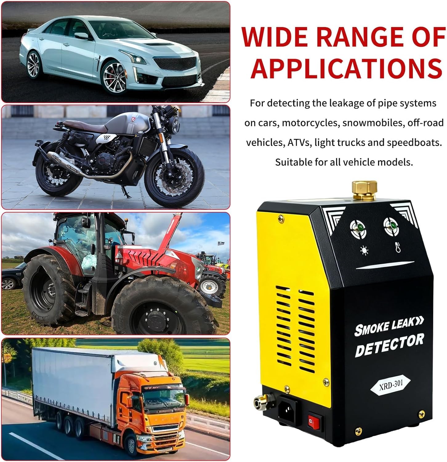 Auto EVAP Smoke Detection Machine Leakage Tester Vacuum Pipe System Diagnostic