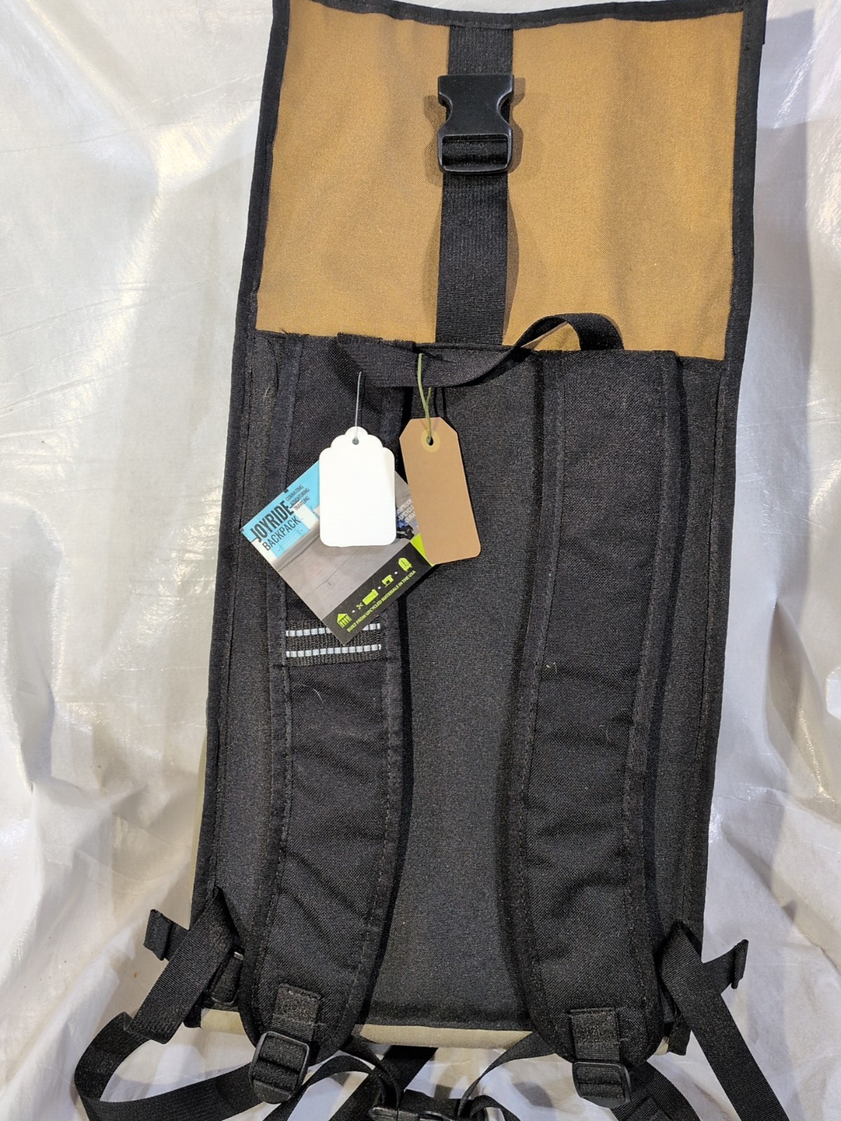 Green Guru Joyride 24L Roll Top Backpack Green Upcycled Material Brand New
