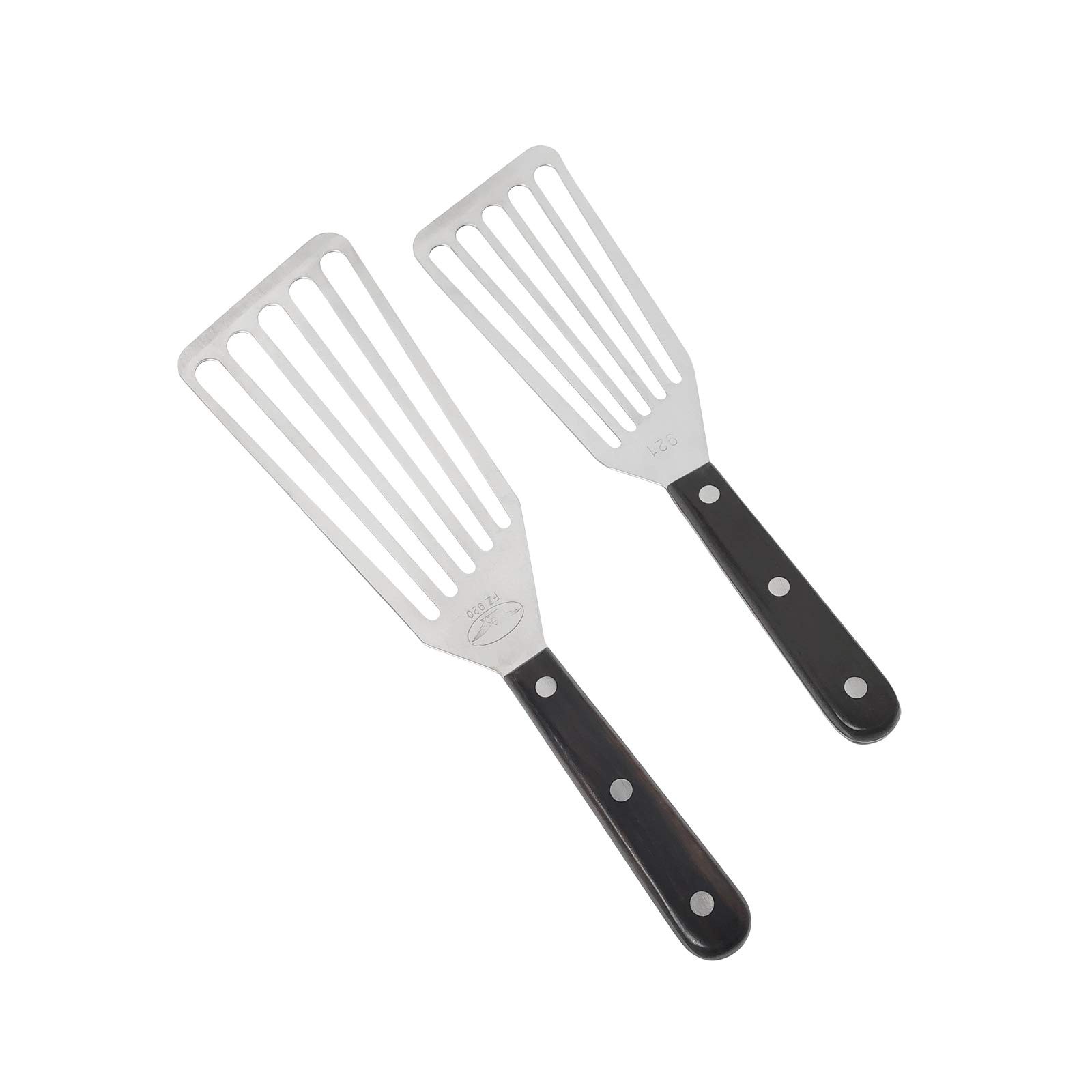 Fish Spatula, 2 Pack Stainless Steel Metal Spatula, Slotted Spatulas for Cook...