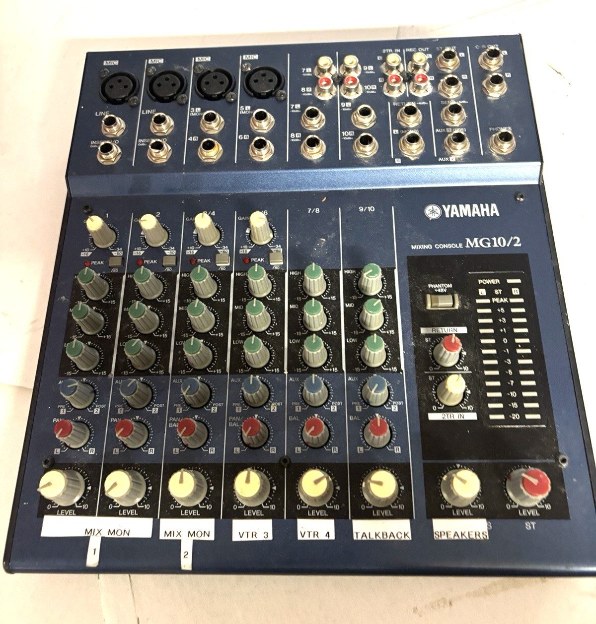 Yamaha MG10/2 10 Channel Stereo Mixing Console Mixer Needs Power Supply