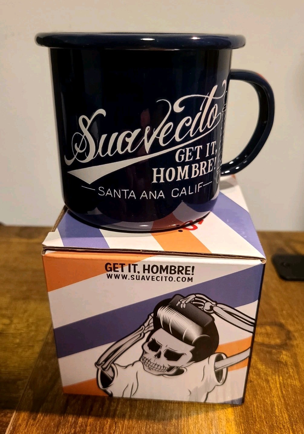 SUAVECITO ENAMEL CAMPING COFFEE MUG