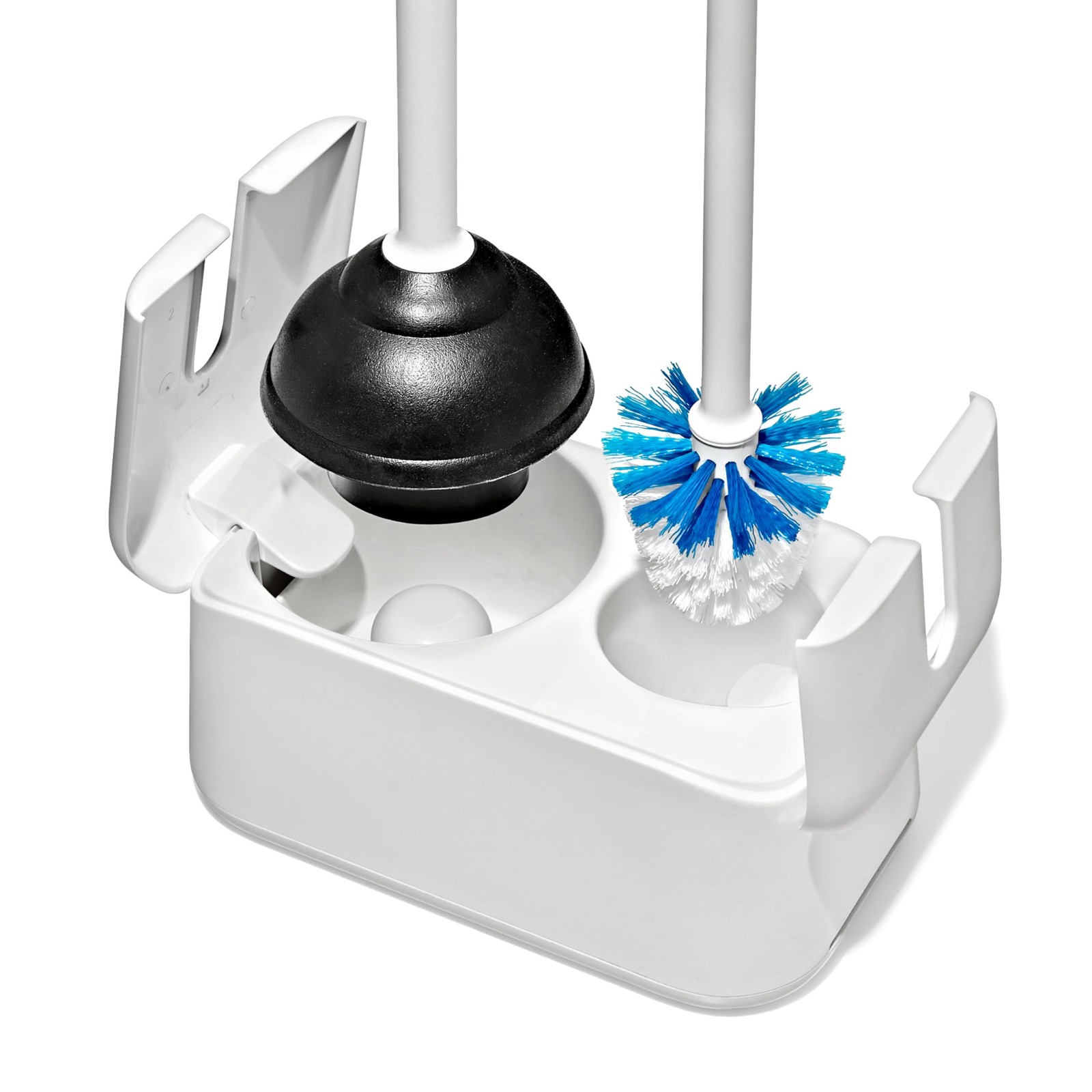 OXO Good Grips Toilet Brush & Plunger Set White