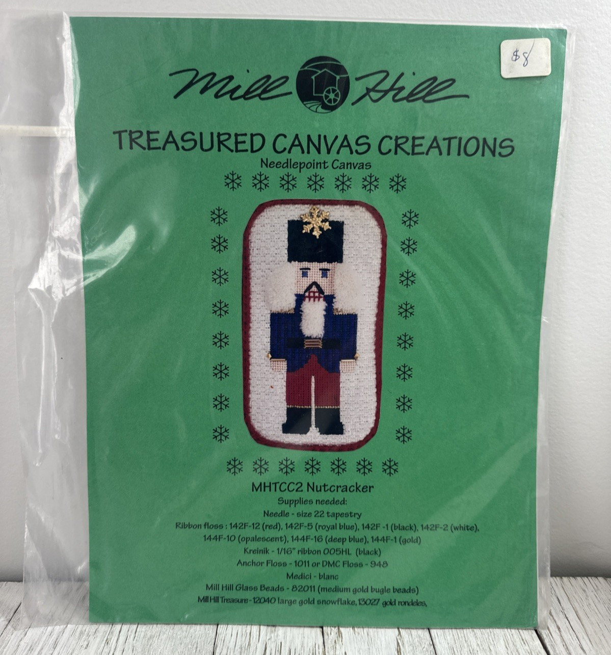 Mill Hill Treasured Canvas Creations Needlepoint Canvas + Guide, Nutcracker