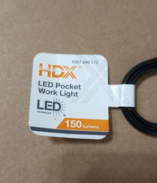 NEW 4 PK HDX Pocket Work Light LED 150 Lumens EL2520 w/ 3 AAA Batteries FreeShip