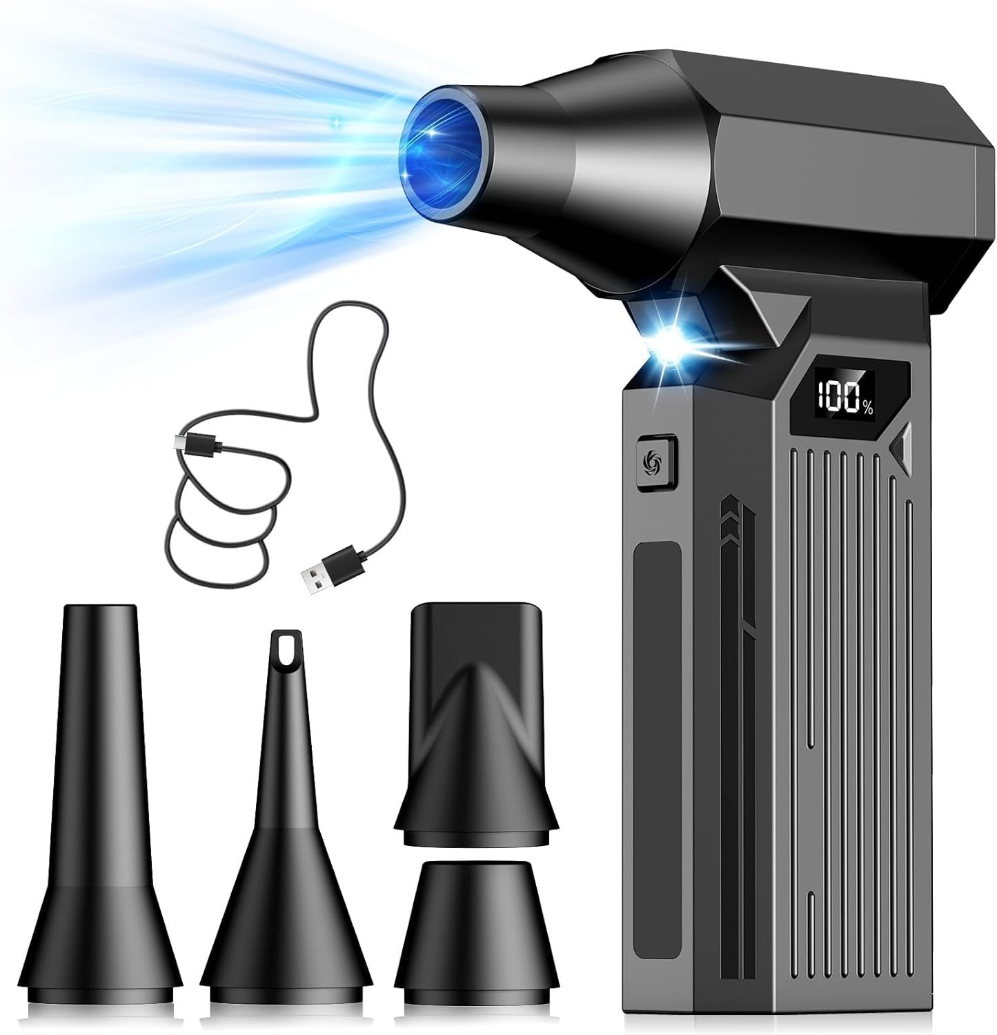 Cordless Compressed Air Duster 130000RPM Rechargeable