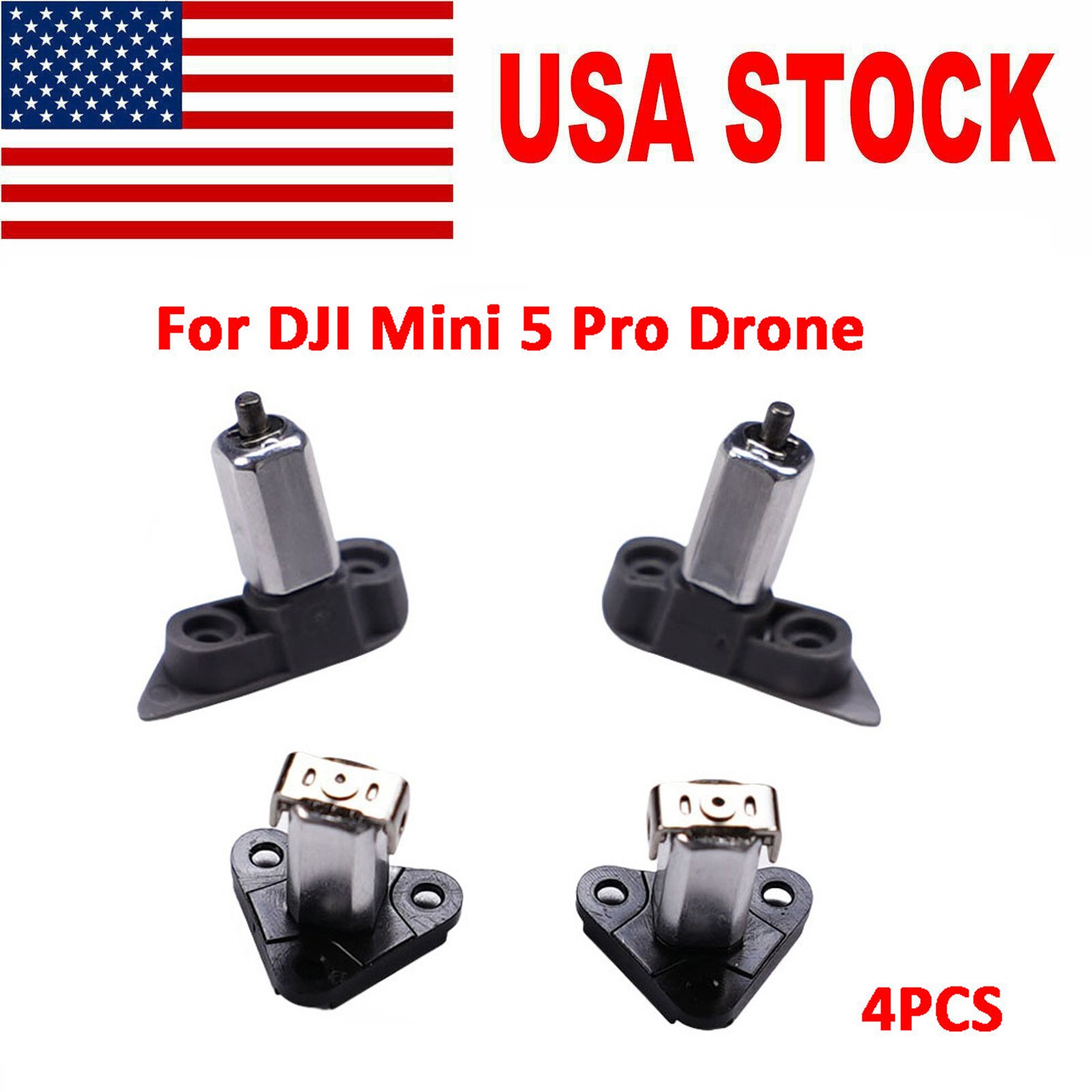 For DJI Mini 5 Pro 4-Piece Front & Rear Arm Shaft Replacement USA