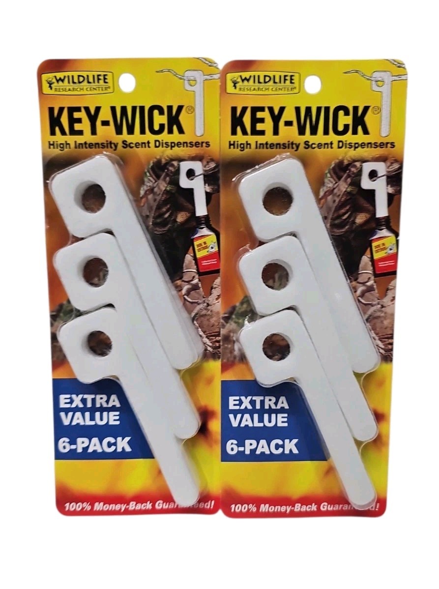 Lot of 2 Packs Wildlife Research Center Key-Wick High Intensity Scent Dispensers