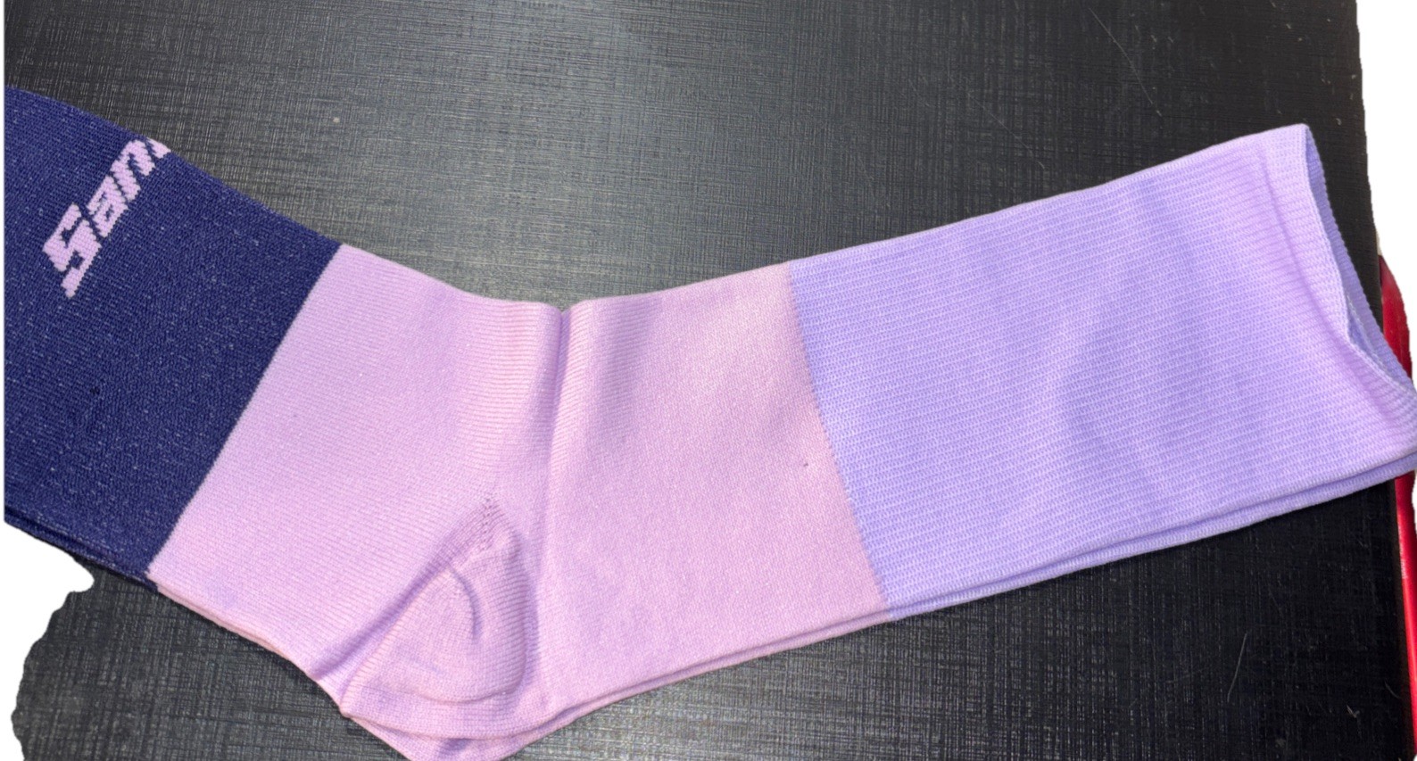 Santini Bangle Cycling Socks XL- XXL (44-47) Made In Italy NEW Blue PV Poliammid