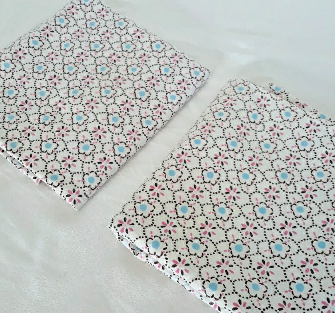 Pair (2) Pottery Barn Kids Pillowcases Standard Brooklyn Floral Mosaic Print