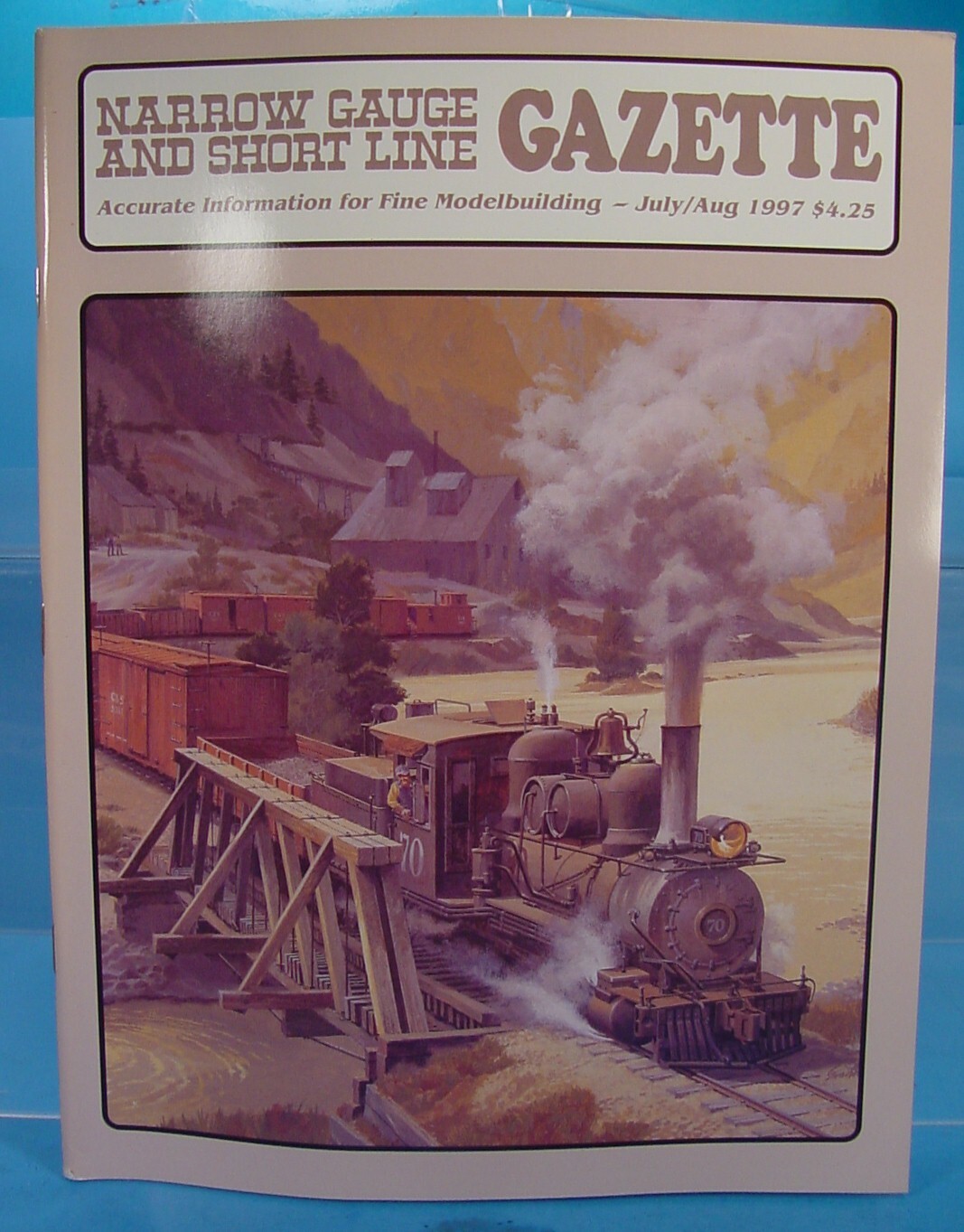 On3,On30,SN3,HOn3 NARROW GAUGE AND SHORT LINE GAZETTE MAGAZINE JUL/AUG 1997