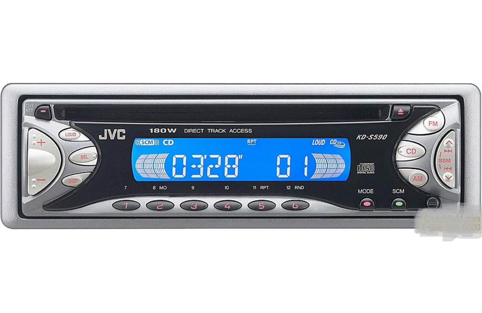 JVC KD-S590 Radio Stereo Faceplate Detachable Face Only - FACEPLATE JVC KD-S590