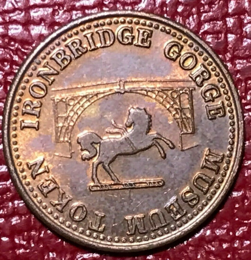 HIGH GRADE AU/UNC 1987 FARTHING TOKEN - IRONBRIDGE GORGE MUSEUM TOKEN-NOV148