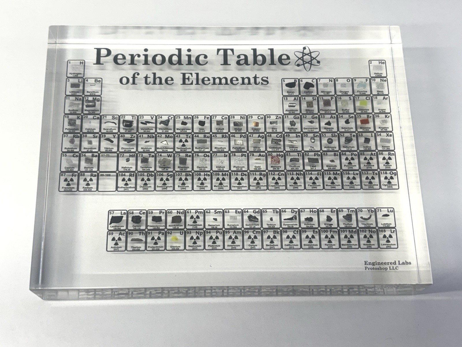 Engineered Labs Heritage Periodic Table Collector's Edition 85 Elements