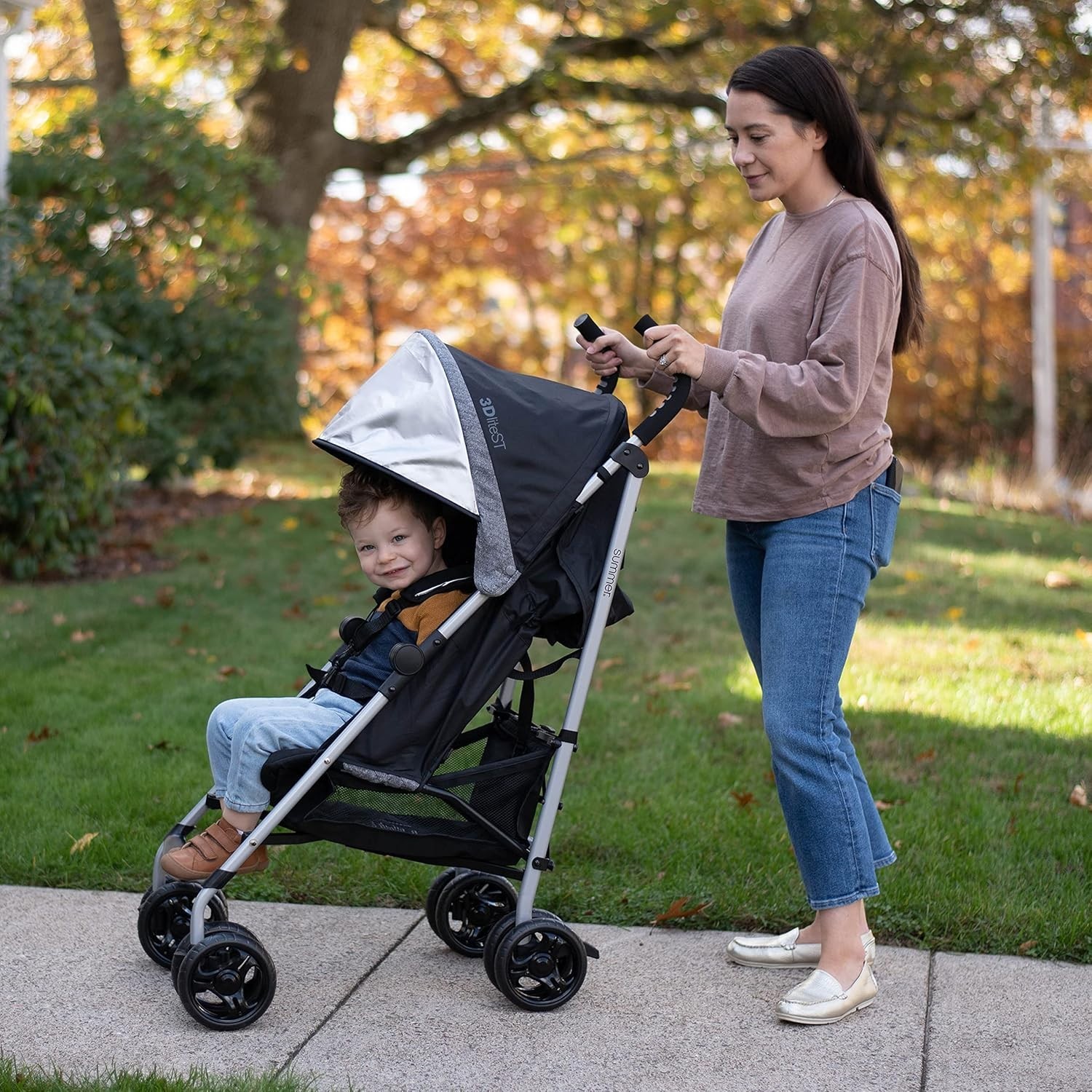 Summer 3Dlite ST Convenience Stroller - Multi-Position Recline & Storage Basket