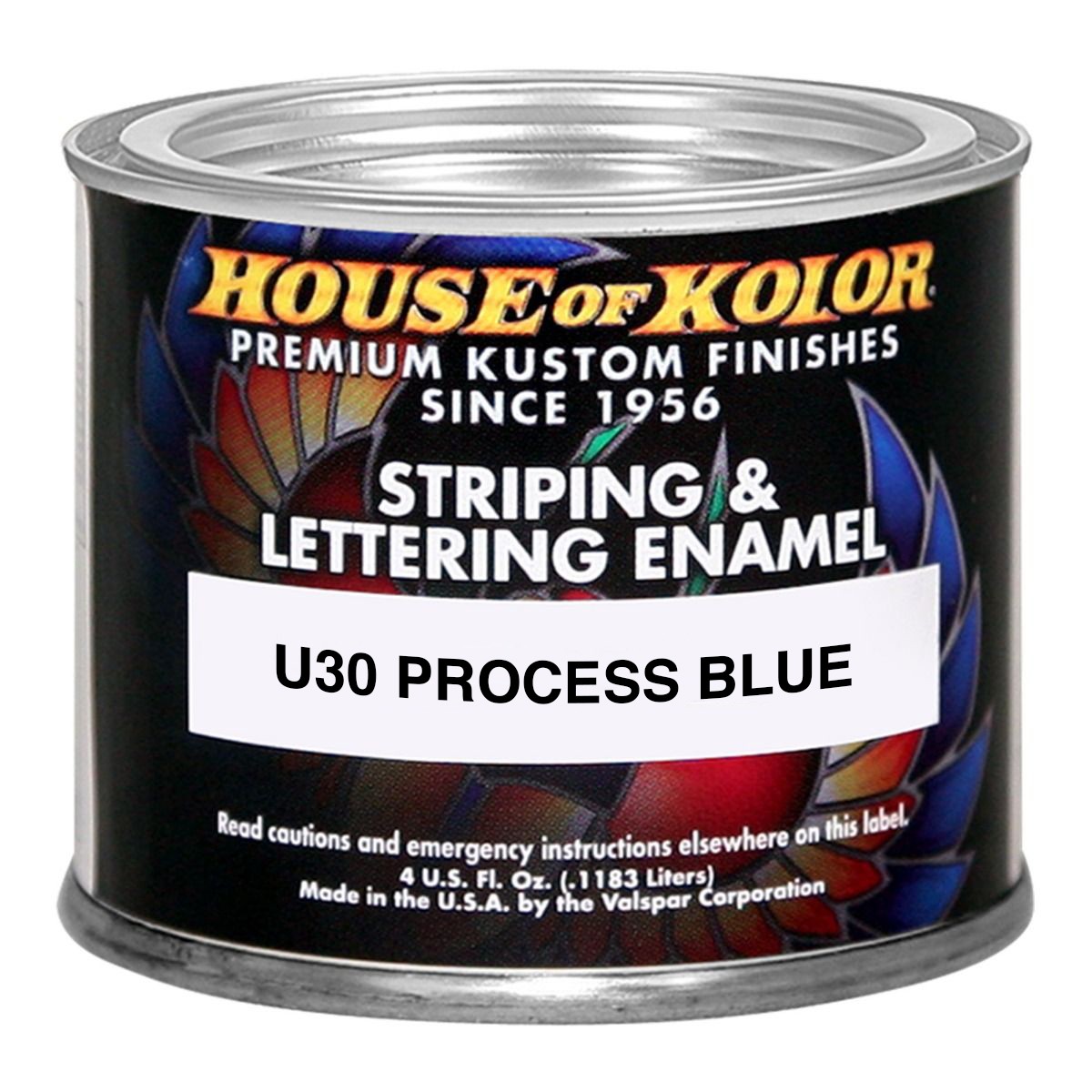House of Kolor U30 Process Blue Lettering And Striping Enamel (4 oz.)