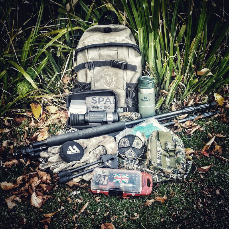 TOURBON Hiking Day Pack Hunting Backpack Rifle Stock Carry Molle Bag Gun Holder