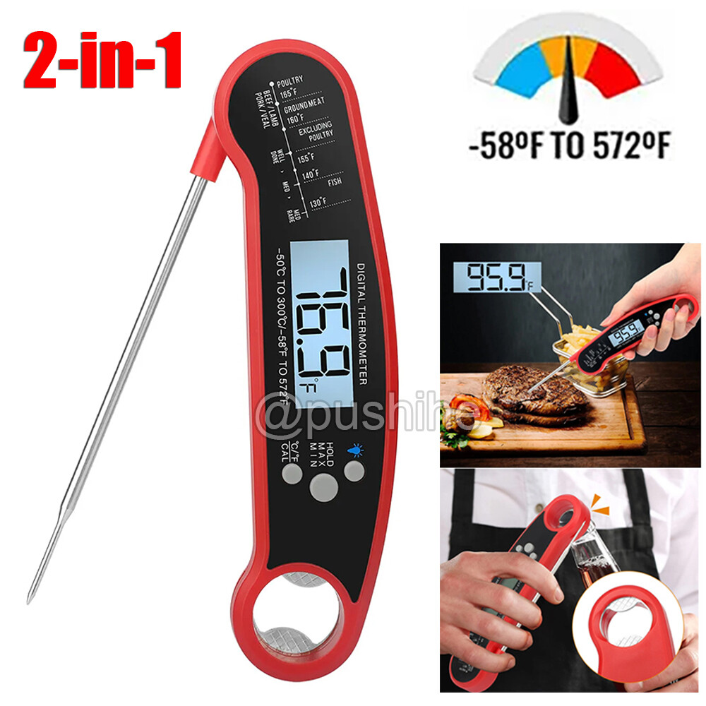 Meat Food Thermometer Digital Fast Instant Read For Cooking BBQ Grill Kitchen US