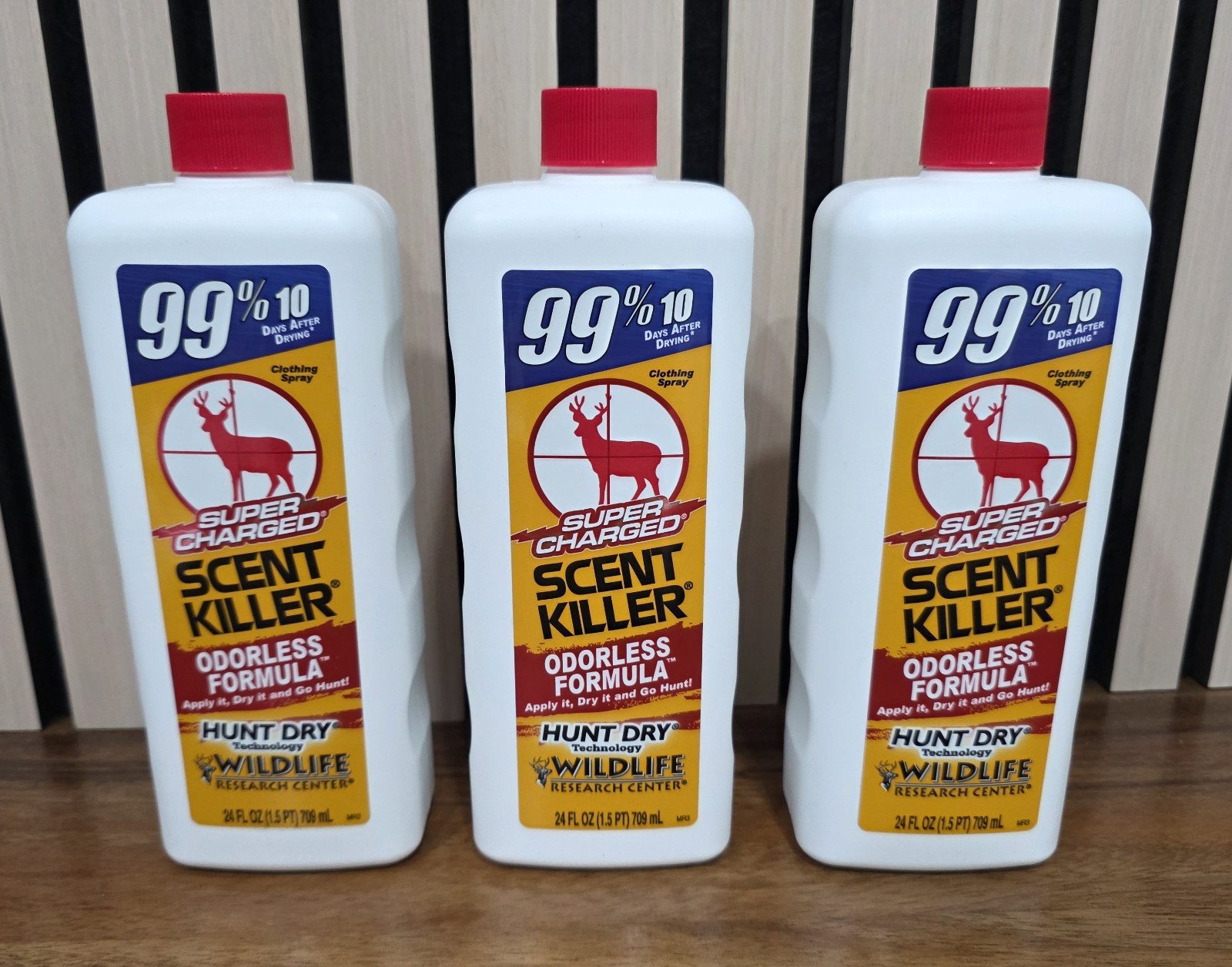Super Charged Scent Killer Refill Set Of  3 24 Ounce Bottles Odorless  Quickship