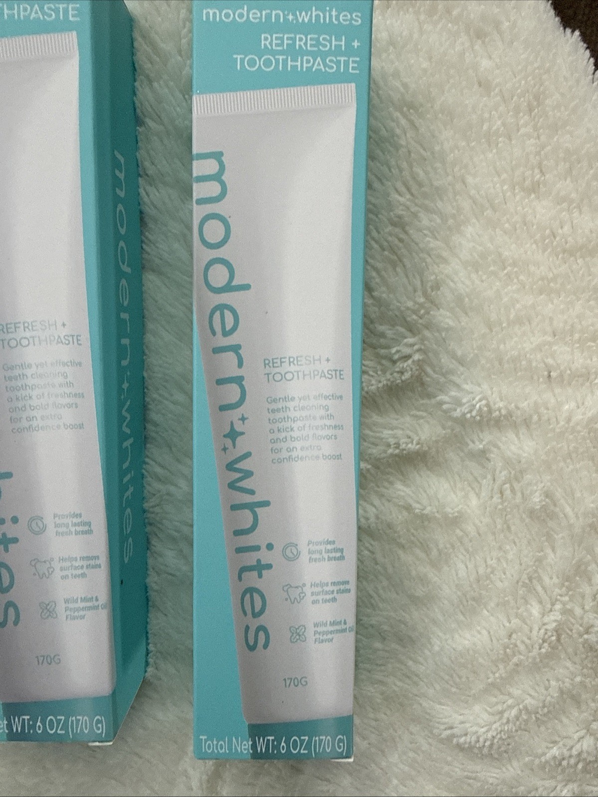 MODERN WHITES REFRESH WILD MINT PEPPERMINT TOOTHPASTE REMOVES TEETH STAINS 4pack