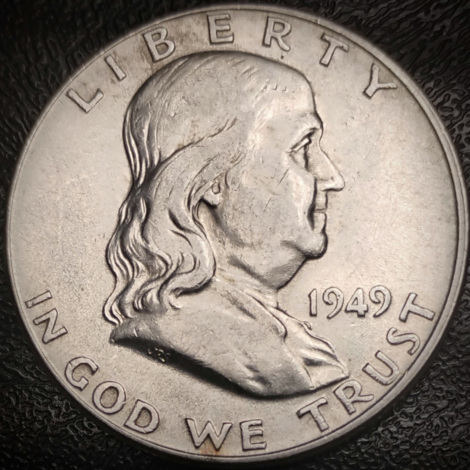 1949 Franklin Half Dollar - Choice AU - 90% Silver 50C