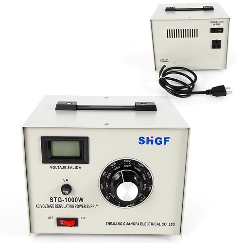 STG-1000W Variable Variac Auto Transformer Voltage Regulator Metered 0-300V